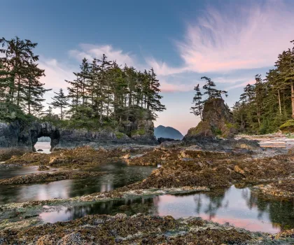 Sea arch and rugged intertidal zone on Spring Island by Freedom in Nature Photography